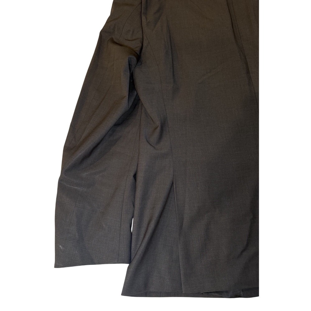 Calvin Klein 2 Piece Wool Suit Mens 42R Charcoal Grey Modern Formal Business - Picture 12 of 16